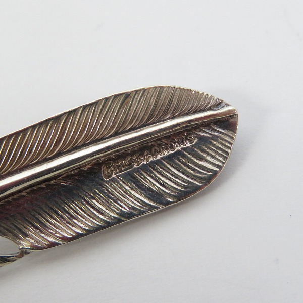 実際に弊社で買取させて頂いたFIRST ARROWS/ファーストアローズ ターコイズ フェザー ペンダントトップ 右向きの画像 4枚目