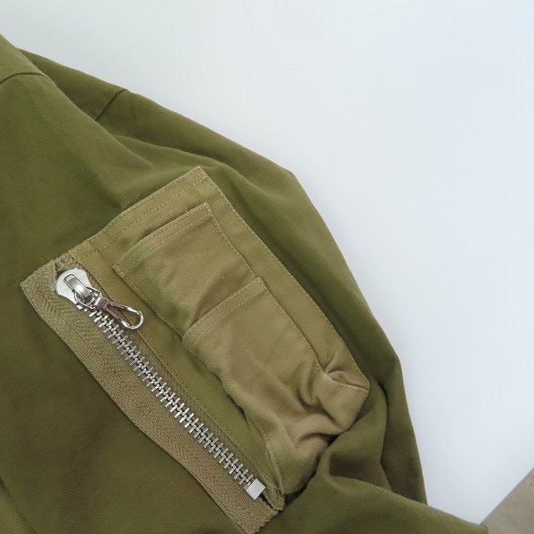 実際に弊社で買取させて頂いた【未使用】Moonage Devilment/ムーンエイジデビルメント OW MA-1 FLIGHT JACKET/フライトジャケット MJK-0220/44の画像 5枚目