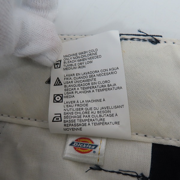 実際に弊社で買取させて頂いた【未使用】Dickies/ディッキーズ ワークパンツ/チノパン/ネイビー/ 32の画像 4枚目