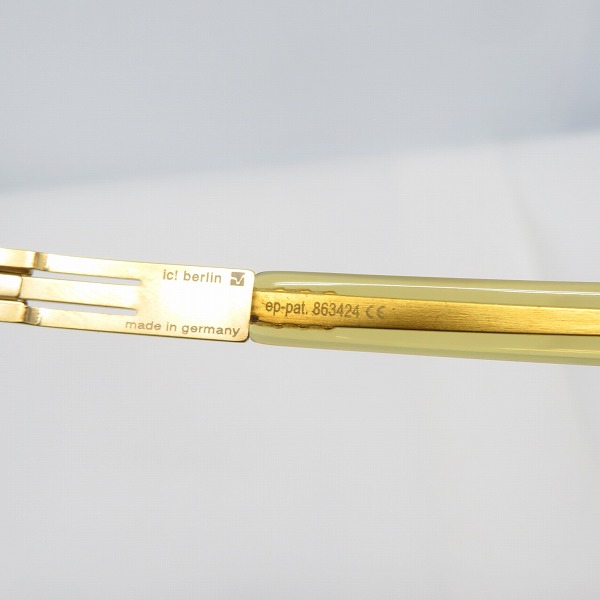 実際に弊社で買取させて頂いたic! berlin/アイシーベルリン heringsdorf アイウェア/メガネ 863424の画像 3枚目