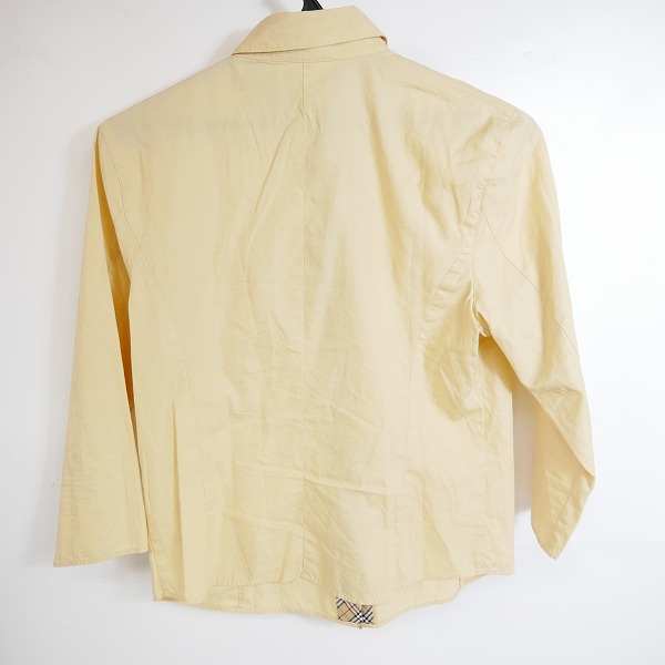 実際に弊社で買取させて頂いたBURBERRY BLUE LABEL/バーバリーブルーレーベル ワンポイント刺繡 七分袖シャツ/40の画像 1枚目