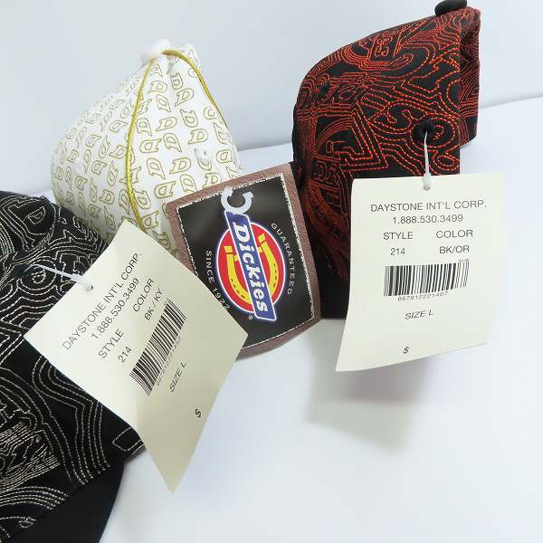 実際に弊社で買取させて頂いた(1)【未使用】Dickies/ディッキーズ キャップ/帽子/L 3点セットの画像 5枚目