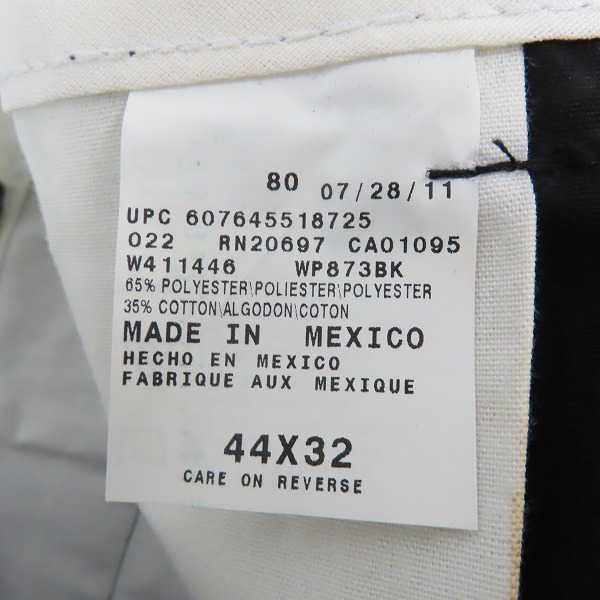 実際に弊社で買取させて頂いた【未使用】Dickies/ディッキーズ ワークパンツ/チノパン ブラック 44の画像 3枚目