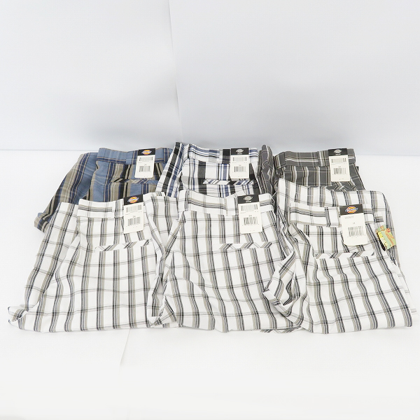 実際に弊社で買取させて頂いた【おまとめ品】Dickies/ディッキーズ MULTI USE POCKET SHORTS/マルチユーズ ポケット ショーツ/チェック柄 ハーフパンツ/34