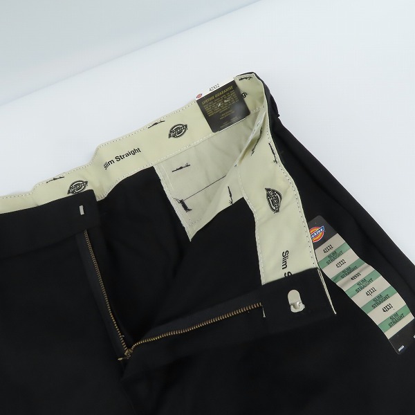 実際に弊社で買取させて頂いた(2)【未使用】Dickies/ディッキーズ ワークパンツ/チノパン ブラック WP873BK/42の画像 4枚目