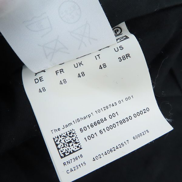 実際に弊社で買取させて頂いたHUGO BOSS/ヒューゴボス ストライプ柄スラックスパンツ 48の画像 4枚目