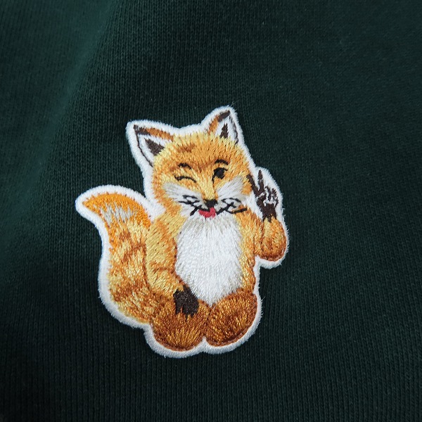 実際に弊社で買取させて頂いたMAISON KITSUNE/メゾンキツネ AllRight Fox Patch Classic Crew Sweat/クルーネックスウェット HM00323KM0001/XLの画像 5枚目
