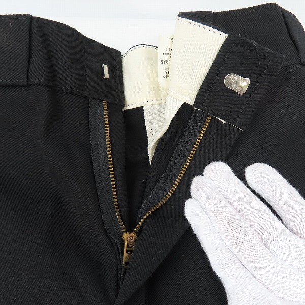 実際に弊社で買取させて頂いた【未使用】Dickies/ディッキーズ ワークパンツ/チノパン/ブラック/ 28の画像 4枚目