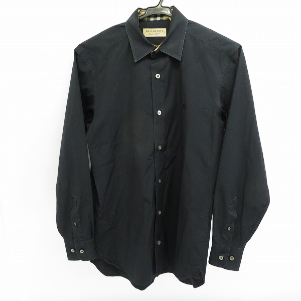 実際に弊社で買取させて頂いたBURBERRY LONDON/バーバリー ロンドン 裏地チェックシャツ ブラック/XS