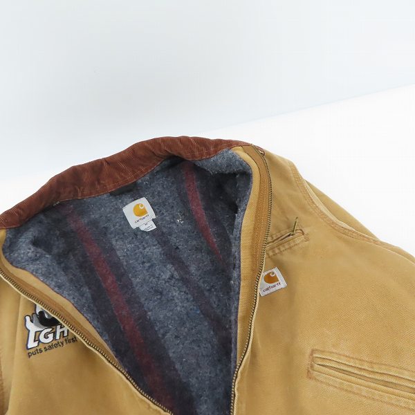 実際に弊社で買取させて頂いたCarhartt/カーハート 14806 メキシコ製 ダックジャケット Mの画像 4枚目