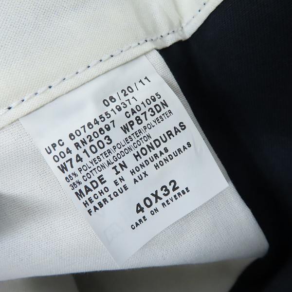 実際に弊社で買取させて頂いた【未使用】Dickies/ディッキーズ ワークパンツ/チノパン ダークネイビー WP873DN/40の画像 3枚目