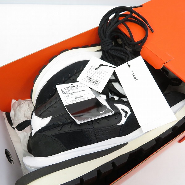 実際に弊社で買取させて頂いた【未使用】NIKE×sacai×JEAN PAUL GAULTIER/ナイキ×サカイ×ゴルチエ LDVAPORWAFFLE MIX/ヴェイパーワッフル DH9186-001/27の画像 6枚目