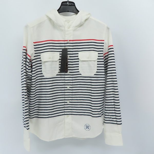 実際に弊社で買取させて頂いたuniform experiment/ユニフォーム エクスペリメント フランネル フーディ シャツ UE-123054/3