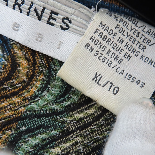 実際に弊社で買取させて頂いたJHANE BARNES/ジェーンバーンズ ヴィンテージ 総柄 ニット セーター/M/XL/2点セットの画像 4枚目