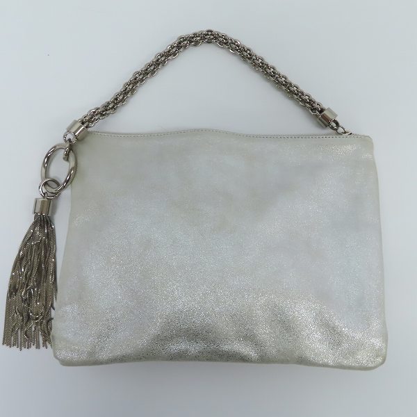 実際に弊社で買取させて頂いたJIMMY CHOO/ジミーチュウ クラッチバッグ チェーンの画像 1枚目