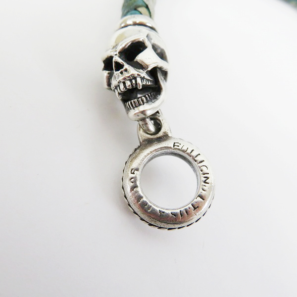 実際に弊社で買取させて頂いたLEATHERS & TREASURES/レザーズアンドトレジャーズ スカル レザーブレスレットの画像 1枚目