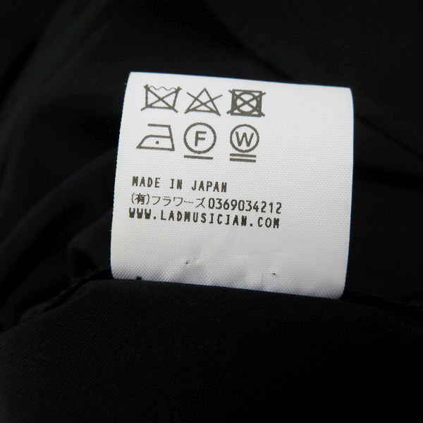 実際に弊社で買取させて頂いたLAD MUSICIAN/ラッドミュージシャン Long Shirt/ロングシャツ ブラック 2220-104/46の画像 4枚目