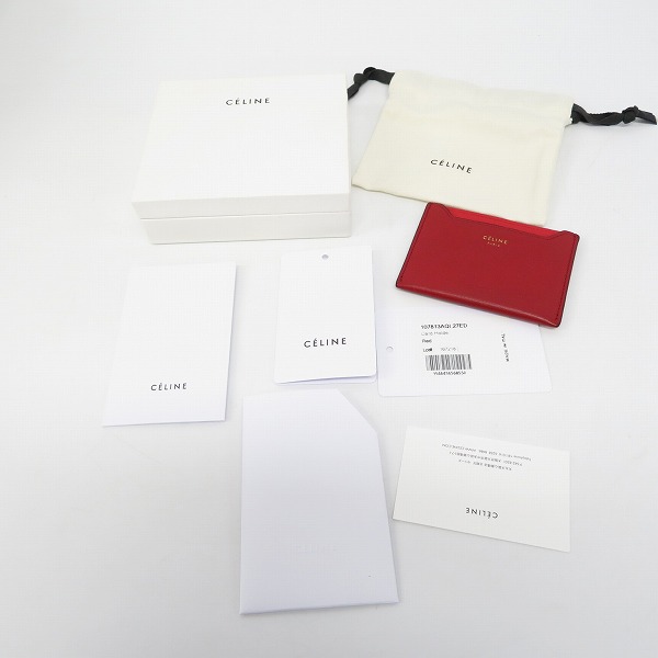 実際に弊社で買取させて頂いたCELINE/セリーヌ レザーパスケース 107813の画像 5枚目