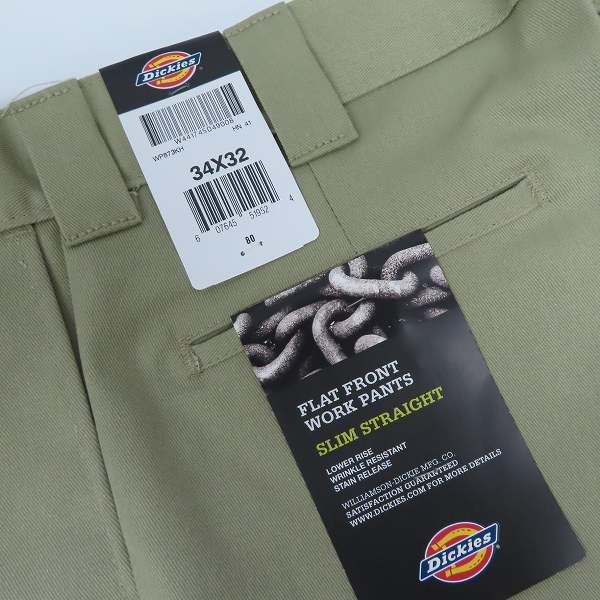 実際に弊社で買取させて頂いた(4)【未使用】Dickies/ディッキーズ ワークパンツ/チノパン カーキ/34の画像 8枚目