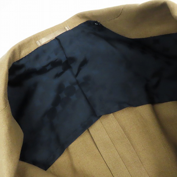 実際に弊社で買取させて頂いた【未使用】TOMORROWLAND/トゥモローランド シルク混 テーラード ジャケット/44の画像 6枚目