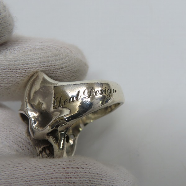 実際に弊社で買取させて頂いたDEAL DESIGN/ディールデザイン リアルフェイス スカルリング 18.5号の画像 6枚目
