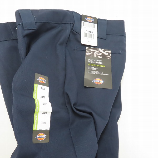 実際に弊社で買取させて頂いた【未使用】Dickies/ディッキーズ ワークパンツ/チノパン/ネイビー/ 32の画像 5枚目