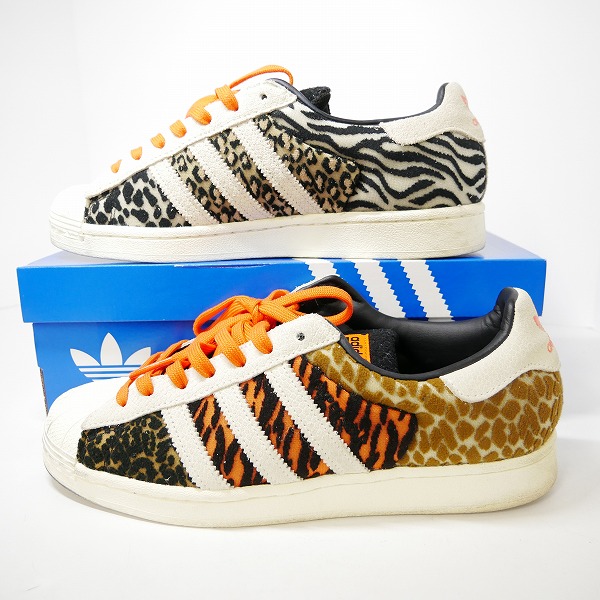 実際に弊社で買取させて頂いたadidas×atmos/アディダス×アトモス SUPERSTAR CRAZY ANIMAL PACK シューズ/スニーカー FY5232/26.5の画像 2枚目