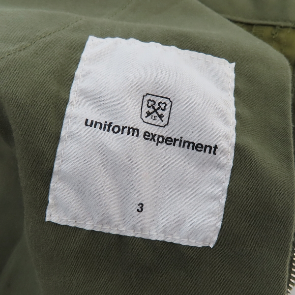 実際に弊社で買取させて頂いたuniform experiment/ユニフォームエクスペリメント カーゴパンツ/ワークパンツ オリーブグリーン系/3の画像 3枚目
