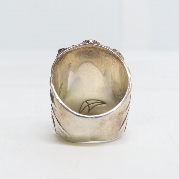 実際に弊社で買取させて頂いたCRAZY PIG/クレイジーピッグ EL MUERTO MEXICAN SKULL/エルムエルト メキシカンスカル リング 16.5号の画像 3枚目