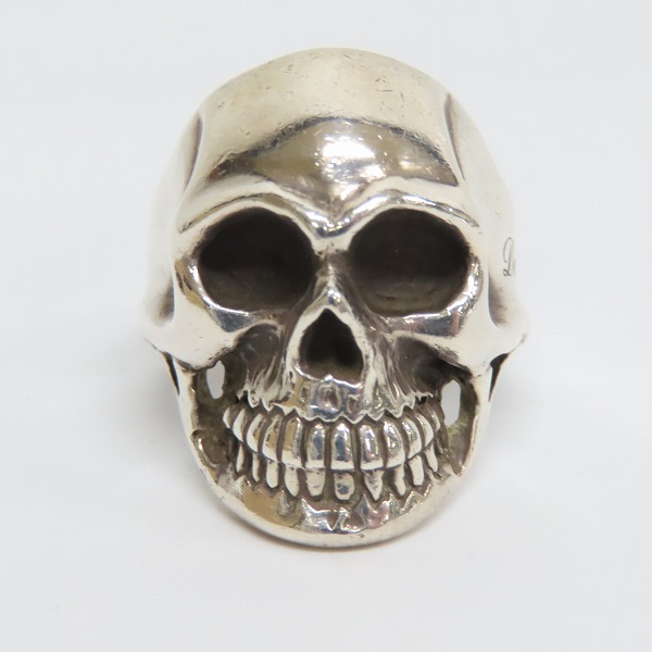 実際に弊社で買取させて頂いたDEAL DESIGN/ディールデザイン リアルフェイス スカルリング 18.5号の画像 1枚目