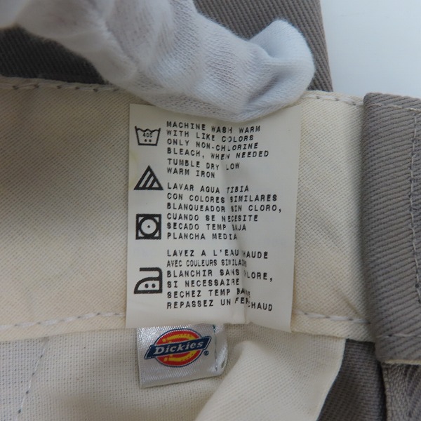 実際に弊社で買取させて頂いた【未使用】Dickies/ディッキーズ ワークパンツ/チノパン/グレー/ 28の画像 4枚目