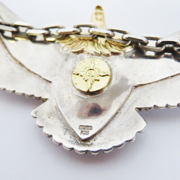 実際に弊社で買取させて頂いたFIRST ARROWS/ファーストアローズ K18 メタル付き 頭金イーグル ペンダントトップ/ネックレスチェーンの画像 3枚目