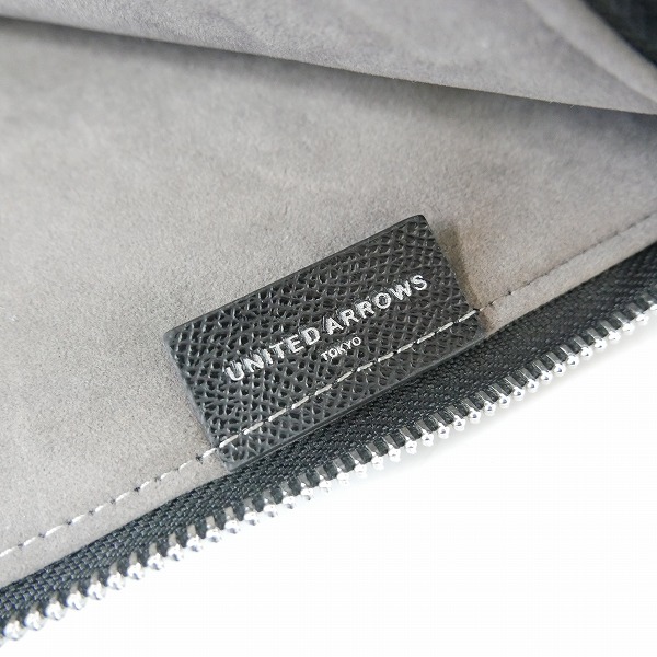 実際に弊社で買取させて頂いたUNITED ARROWS/ユナイテッドアローズ L字ファスナー クラッチバッグの画像 4枚目