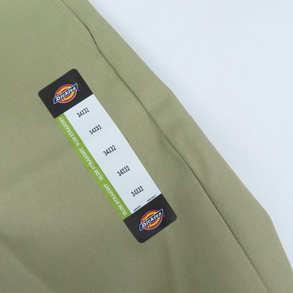 実際に弊社で買取させて頂いた(2)【未使用】Dickies/ディッキーズ ワークパンツ/チノパン カーキ/34の画像 5枚目