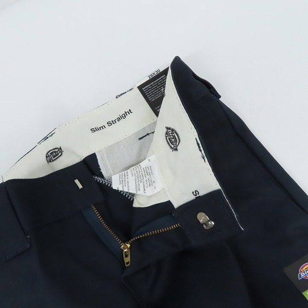 実際に弊社で買取させて頂いた(2)【未使用】Dickies/ディッキーズ ワークパンツ/チノパン ダークネイビー WP873DN/28の画像 4枚目