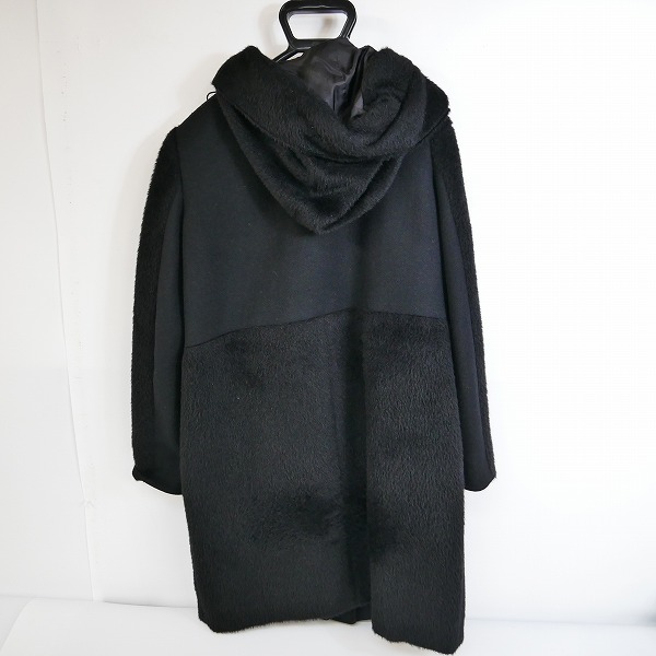 実際に弊社で買取させて頂いたPaul Smith BLACK/ポールスミス ブラック  アルパカ/羊毛 コート 牛革バックル /40の画像 1枚目