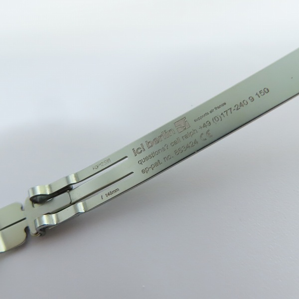 実際に弊社で買取させて頂いたic! berlin/アイシーベルリン silberdistel メガネフレーム アイウェアの画像 5枚目