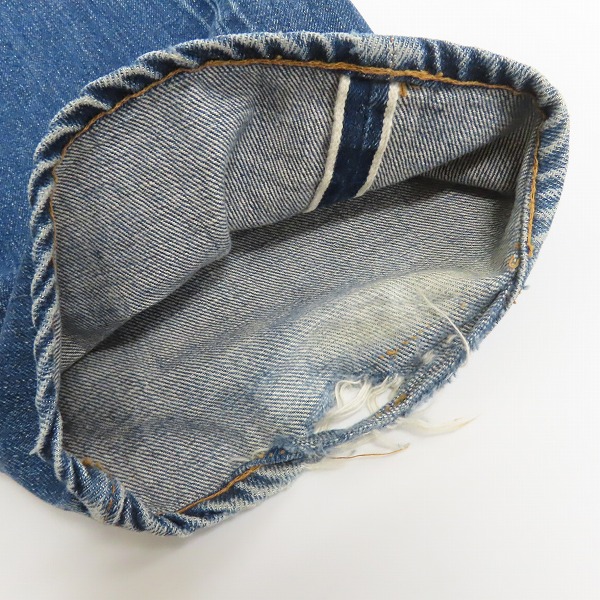 実際に弊社で買取させて頂いたLevis/リーバイス 501 両面BIG E/不均等V/刻印6/フライ刻印E ヴィンテージ デニムパンツの画像 4枚目