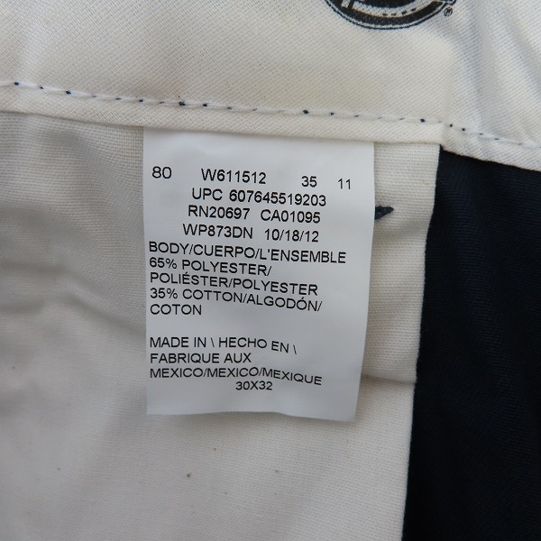 実際に弊社で買取させて頂いた【未使用】Dickies/ディッキーズ ワークパンツ/チノパン/ネイビー/ 30の画像 4枚目