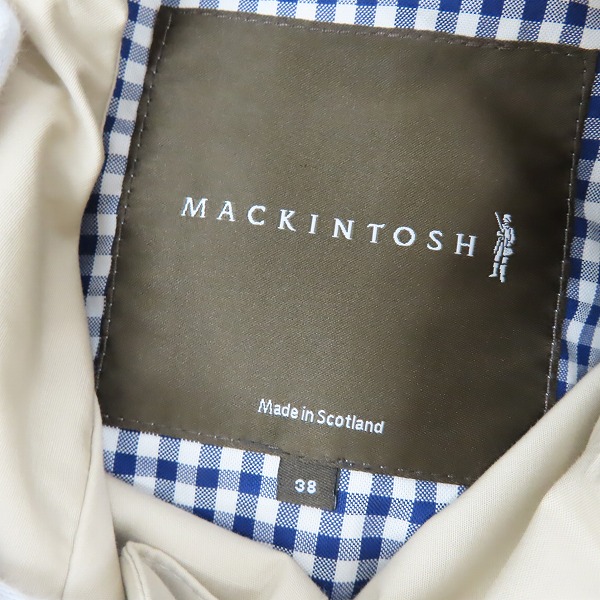 実際に弊社で買取させて頂いたMACKINTOSH/マッキントッシュ DUNOON EA ステンカラーコート/38の画像 2枚目