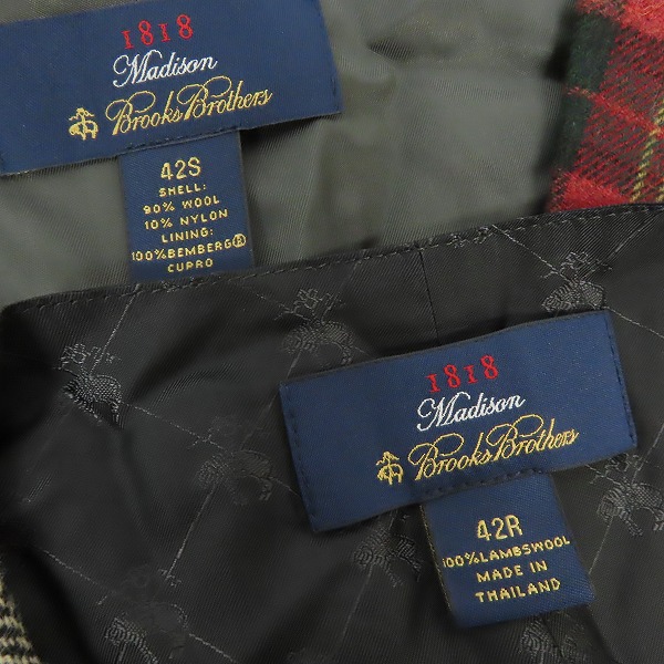 実際に弊社で買取させて頂いた【未使用含む】Brooks Brothers/ブルックスブラザーズ ウールジレ/ベスト 42S/42R 3点セットの画像 2枚目