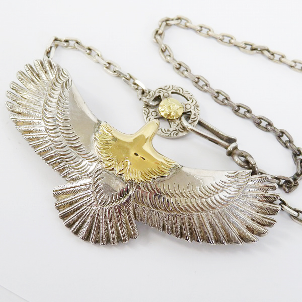 実際に弊社で買取させて頂いたFIRST ARROWS/ファーストアローズ K18 メタル付き 頭金イーグル ペンダントトップ/ネックレスチェーン