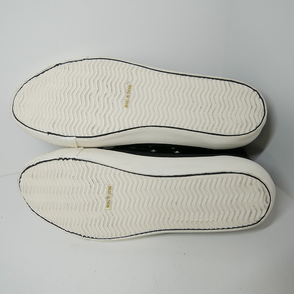 実際に弊社で買取させて頂いたISAMUKATAYAMA BACKLASH/バックラッシュ ロイヤルフラッシュ別注 レザー ハイカットスニーカー RF-S01/Mの画像 3枚目