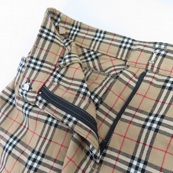 実際に弊社で買取させて頂いたBURBERRY BLUE LABEL/バーバリーブルーレーベル ノバチェック スラックス FQF41-501/40の画像 4枚目