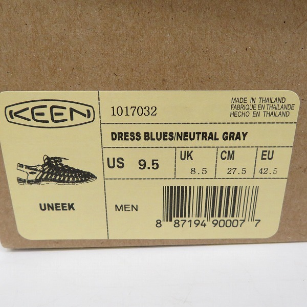 実際に弊社で買取させて頂いたKEEN/キーン UNEEK ユニーク サンダル ネイビー 1017032/27.5の画像 9枚目