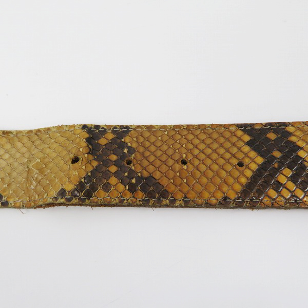 実際に弊社で買取させて頂いたHEAD PORTER/ヘッドポーター パイソンレザーベルト の画像 5枚目