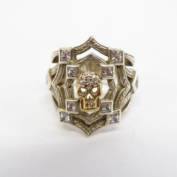 実際に弊社で買取させて頂いたLOREE RODKIN/ローリーロドキン×土屋アンナ SKULL RING スカルリング/11号の画像 1枚目