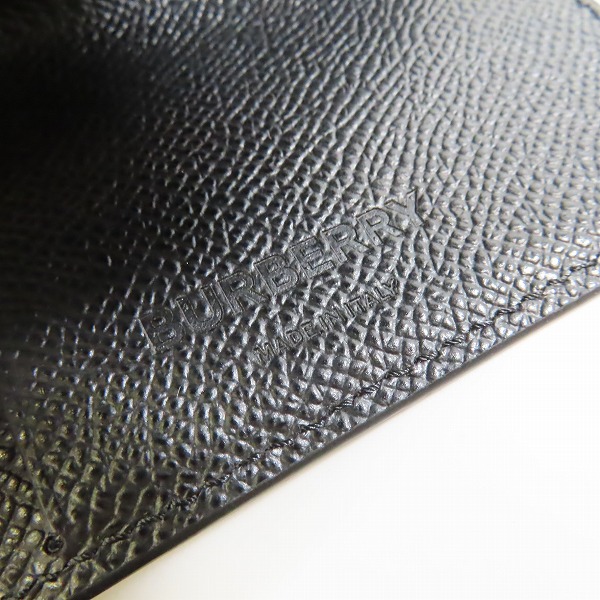 実際に弊社で買取させて頂いたBURBERRY/バーバリー 三つ折財布 ブラック 8017455の画像 4枚目
