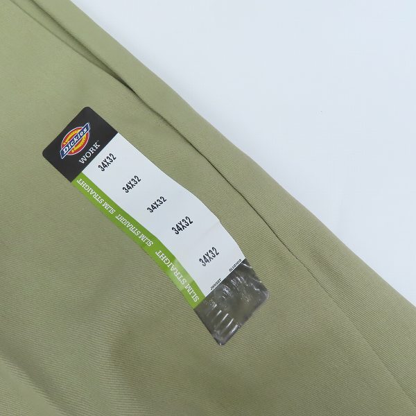 実際に弊社で買取させて頂いた(1)【未使用】Dickies/ディッキーズ ワークパンツ/チノパン カーキ/34の画像 5枚目