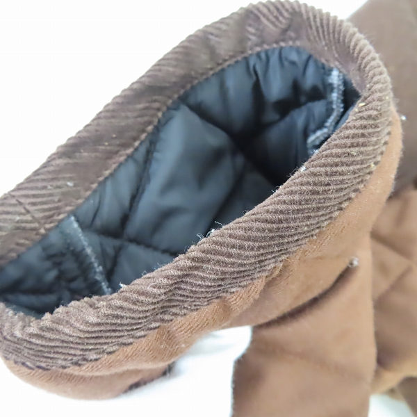 実際に弊社で買取させて頂いたMACKINTOSH/マッキントッシュ 襟コーデュロイ ウール キルティングコート GQ-1001B EX/40の画像 6枚目